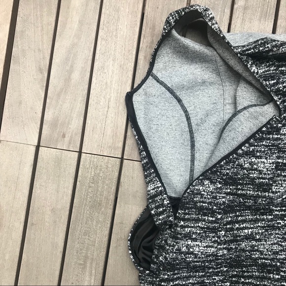 Lili Global Apparel | Black And Grey Deep V Dress - Picture 6 of 7